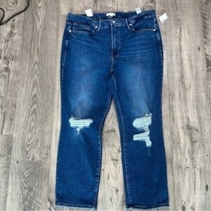Good American NWT Plus Size 20 Good Legs Cigarette Jeans Distressed